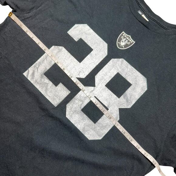Las Vegas Raiders Shirt Mens XL NFL Football Josh Jacobs 28 Team Apparel Tee - Picture 6 of 11